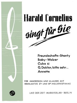 cover image of Harald Cornelius singt für Sie